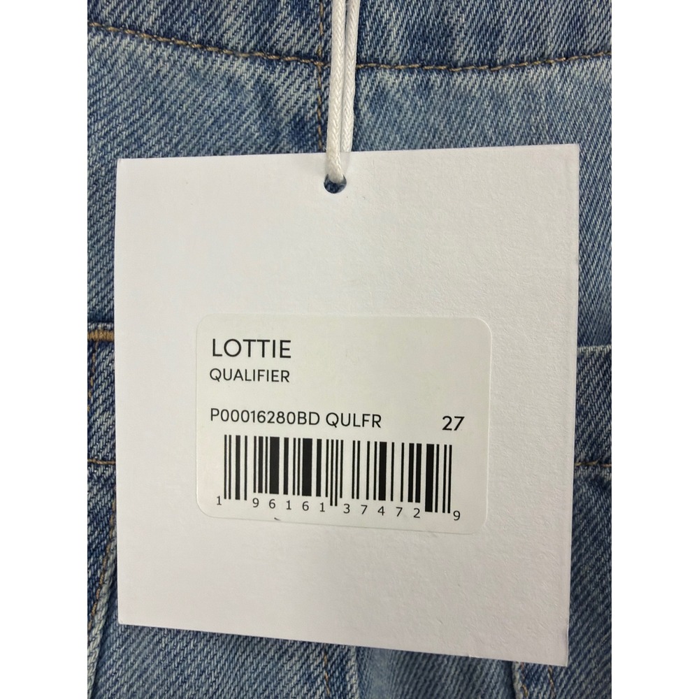 Pistola Lottie Bowed Leg Jeans 27 NWT High Rise Relaxed Light Wash - Picture 14 of 16